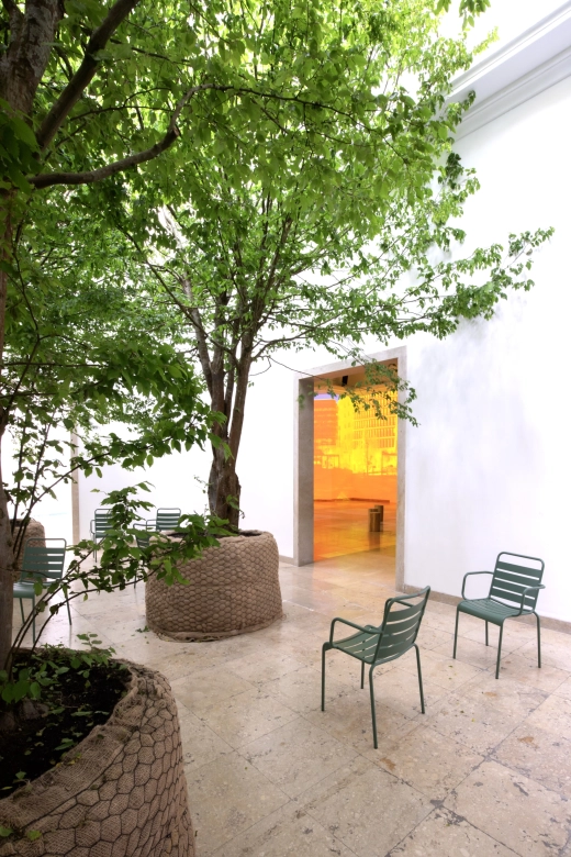 The German pavilion under the theme STRESSTEST at the Architecture Biennale in Venice.