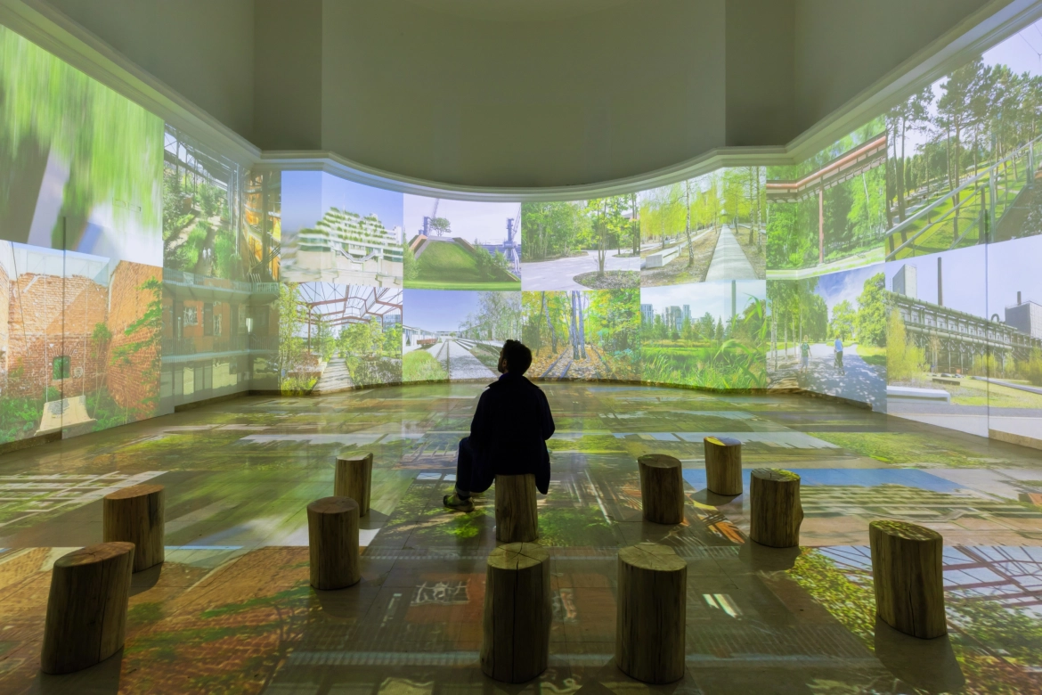 The German pavilion under the theme STRESSTEST at the Architecture Biennale in Venice.