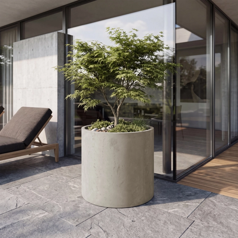 <b>CYLINDRIC planter</b> visia Stein