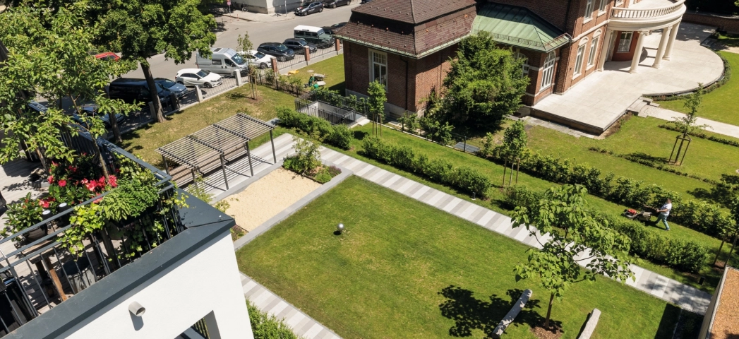 moderner neubau stilvolle freiraumgestaltung 