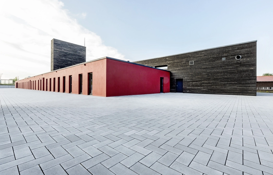 modern fire station equipment building