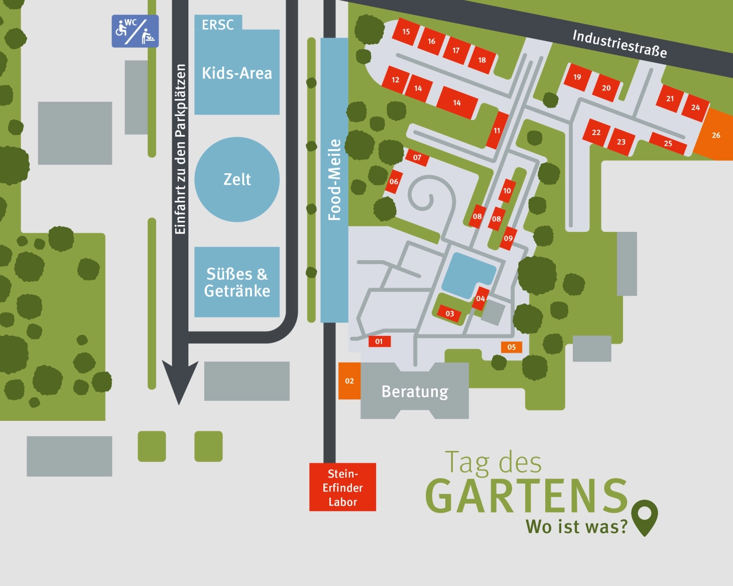 Festival-Map für den Tag des Gartens in Fensterbach