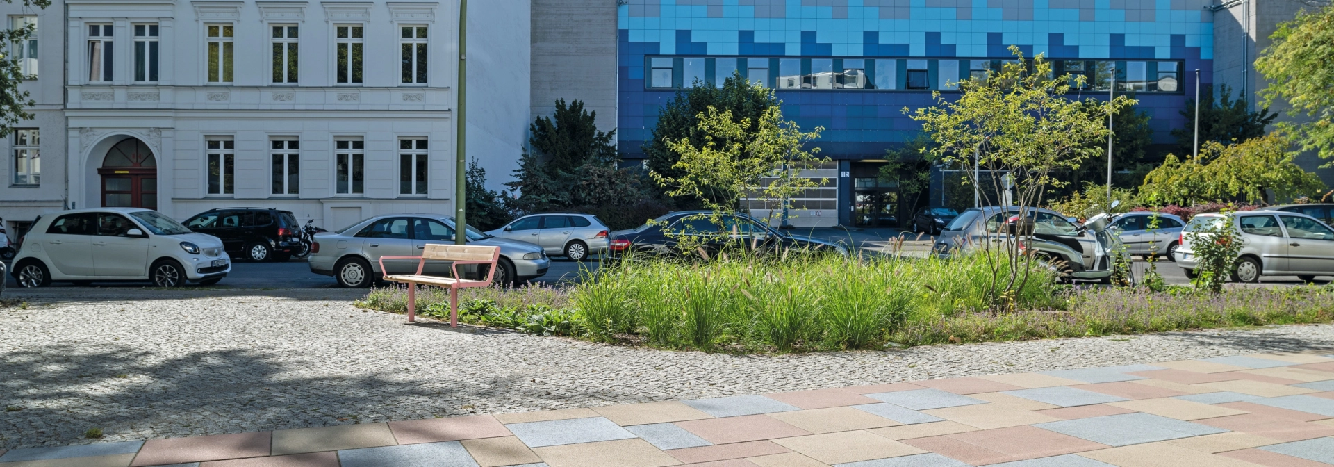 residential street planted 