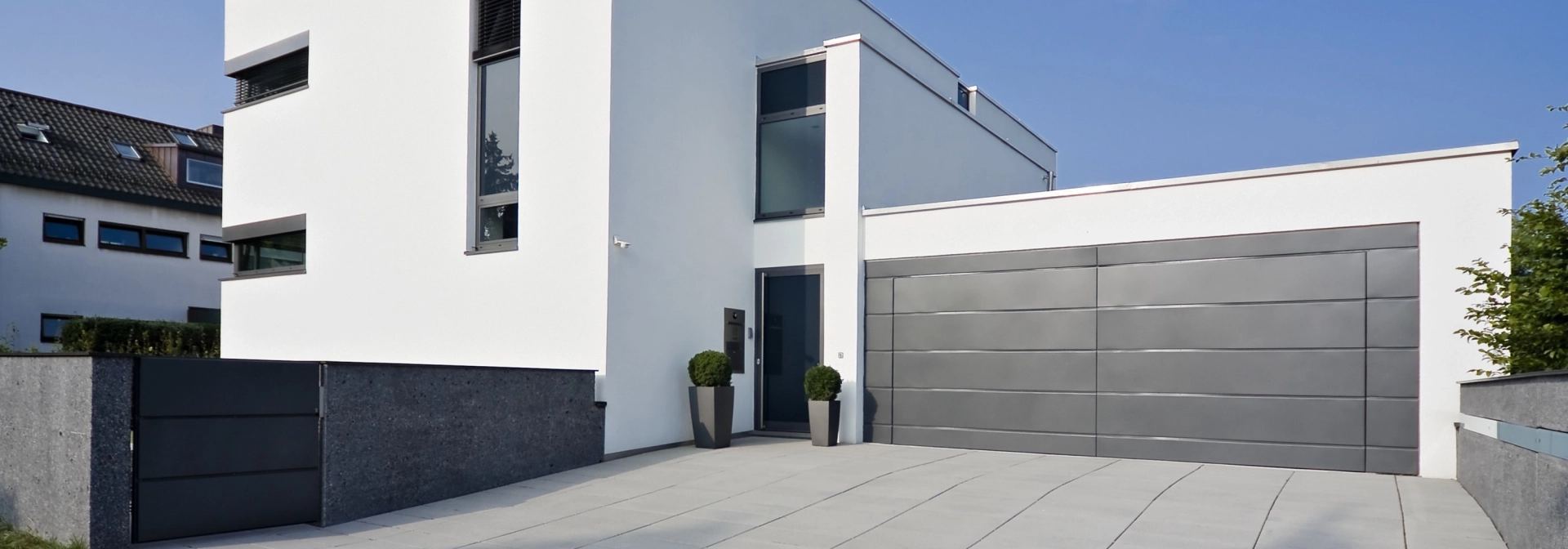 garage house modern driveway