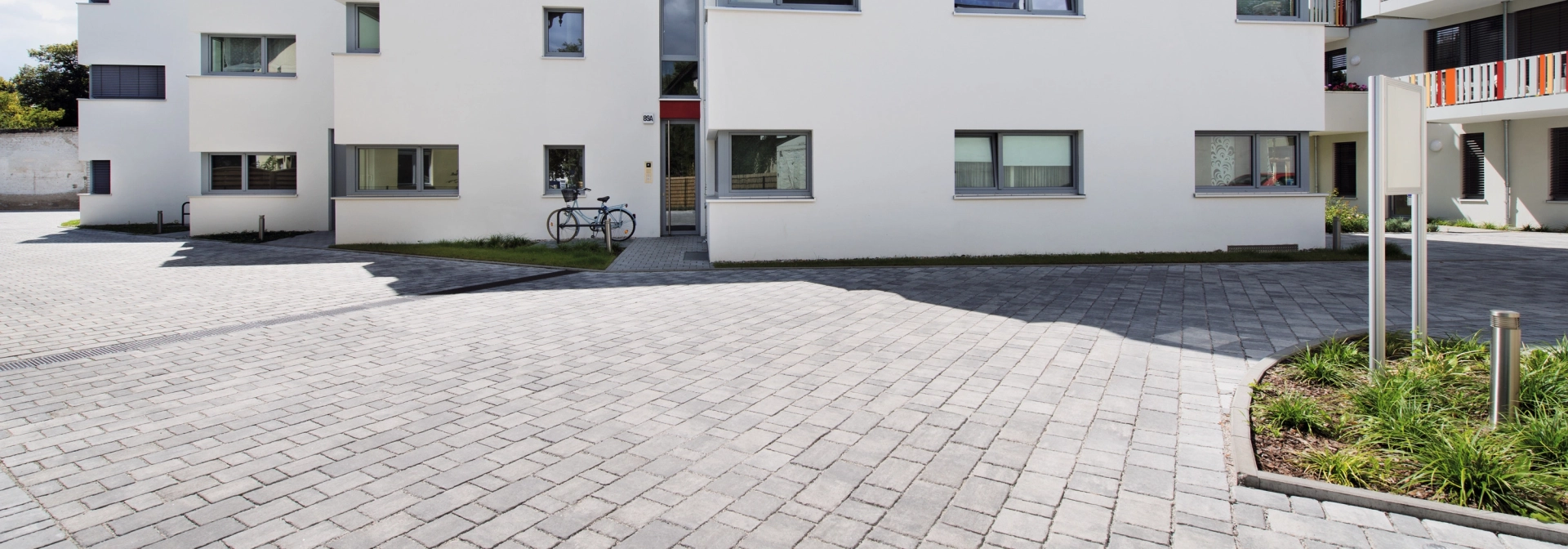 residential complex living space courtyard entrance 