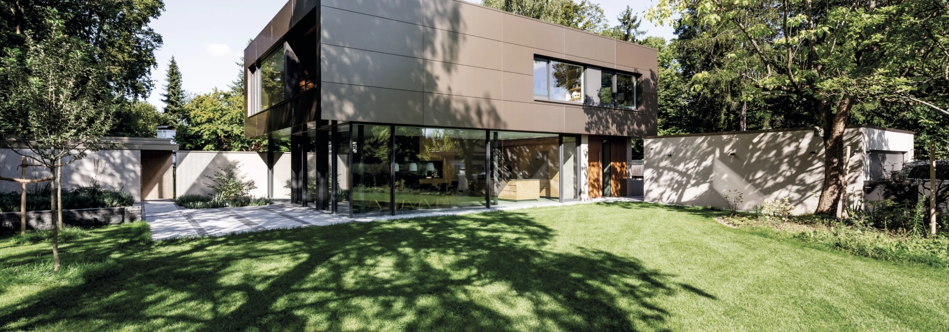 modern villa garden nature
