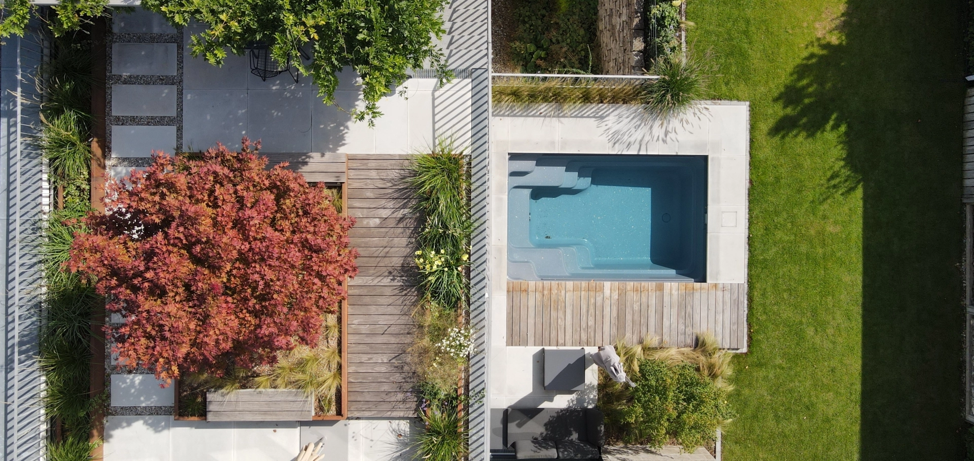 Roof terrace with pool