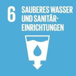 Picto des SDG 6 Sauberes Wasser und Sanitäreinrichtungen