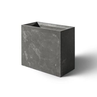 Unplanted planter in the color basalt
