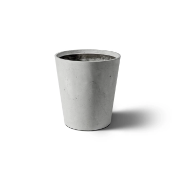 GRAVELLI Pflanzgefäß Conic in der kleinsten Größe, Farbe Stein, freigestellt