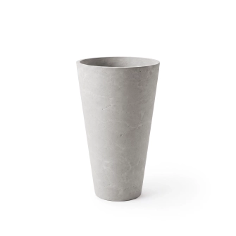 GRAVELLI Pflanzgefäß Conic in der größten Größe, Farbe Stein, freigestellt