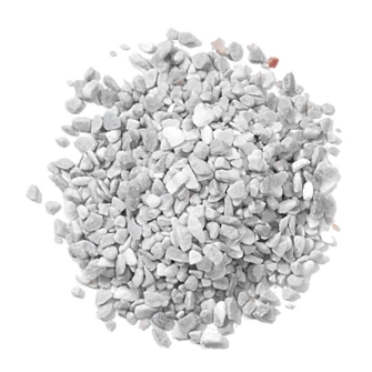 Rohstoff und graue Körnung für Pflastersteine