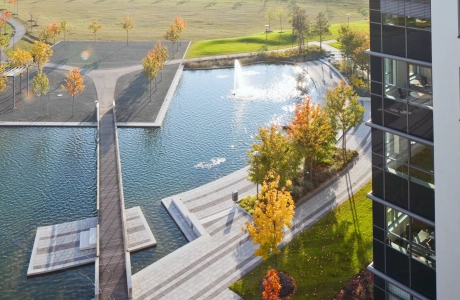 campus water plants high-rise building