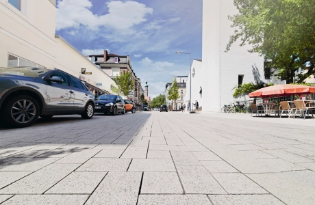 city center street planted