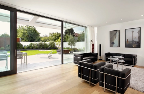 interior living room private garden 
