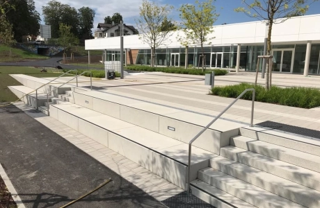 sports leisure hall planted