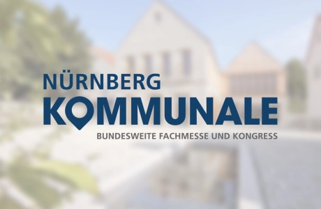 Teaser mit dem neuen Bürgerzentrums in Niederwerrn und dem KOMMUNALE-Logo