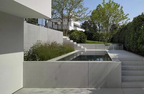 garten villa terrasse treppe modern