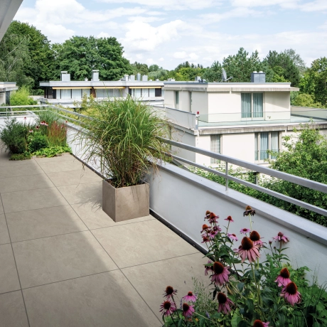 Dachterrasse, die mit GDM.LIVA twice verlegt wurde