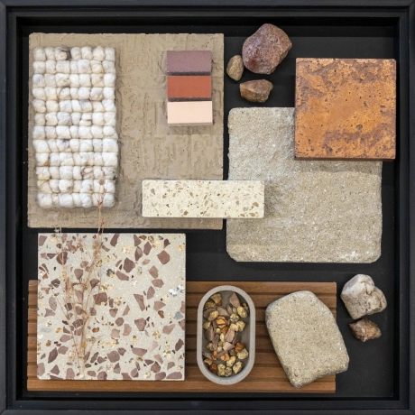 Materialkombination Flatlay
