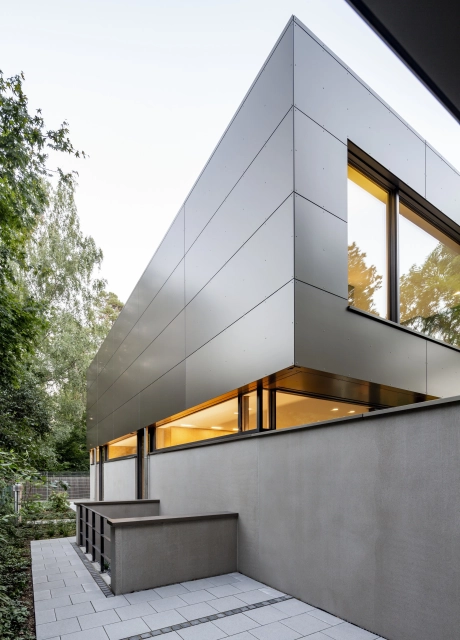 modern villa garden nature