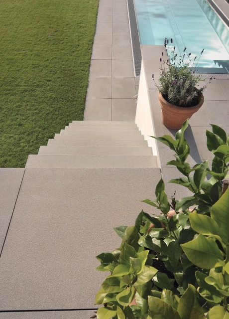 garden house modern stairs pool