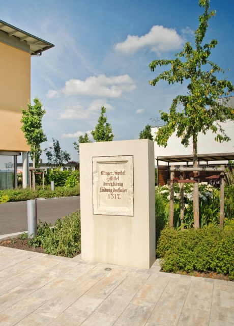 residential home nursing home stylishly planted