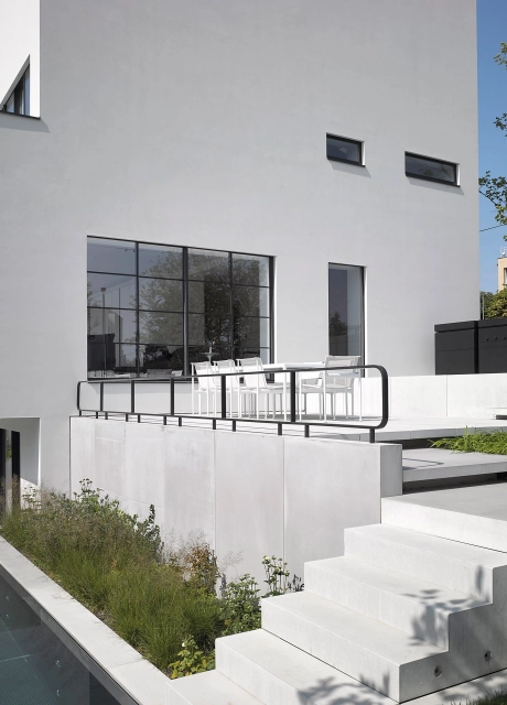 garten villa terrasse treppe modern