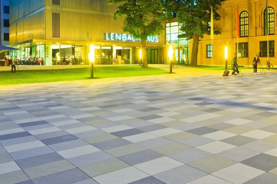 museum square modern illuminated