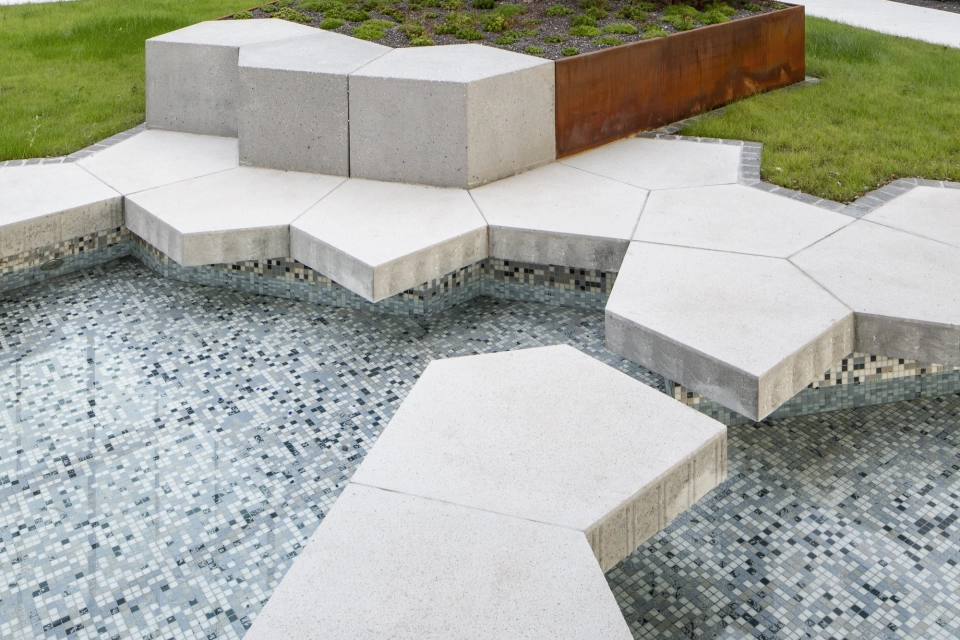 hotel house inner courtyard architecturally planted