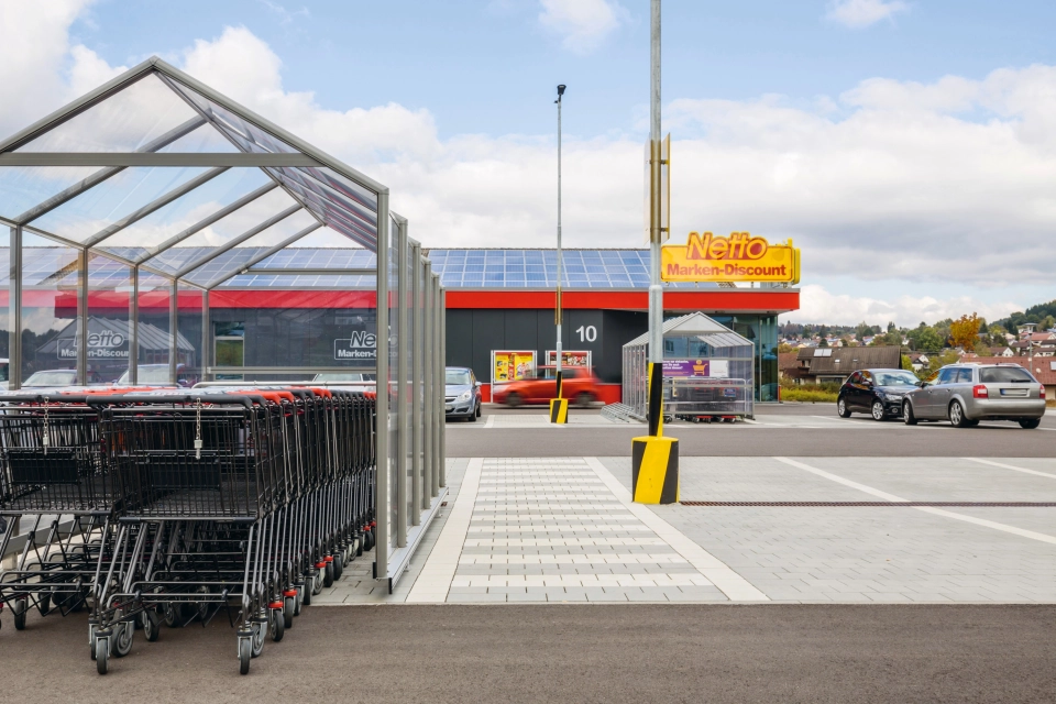 parkplatz einkaufen laden 