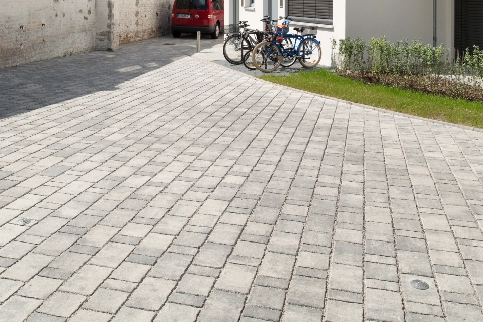 residential complex living space courtyard entrance 